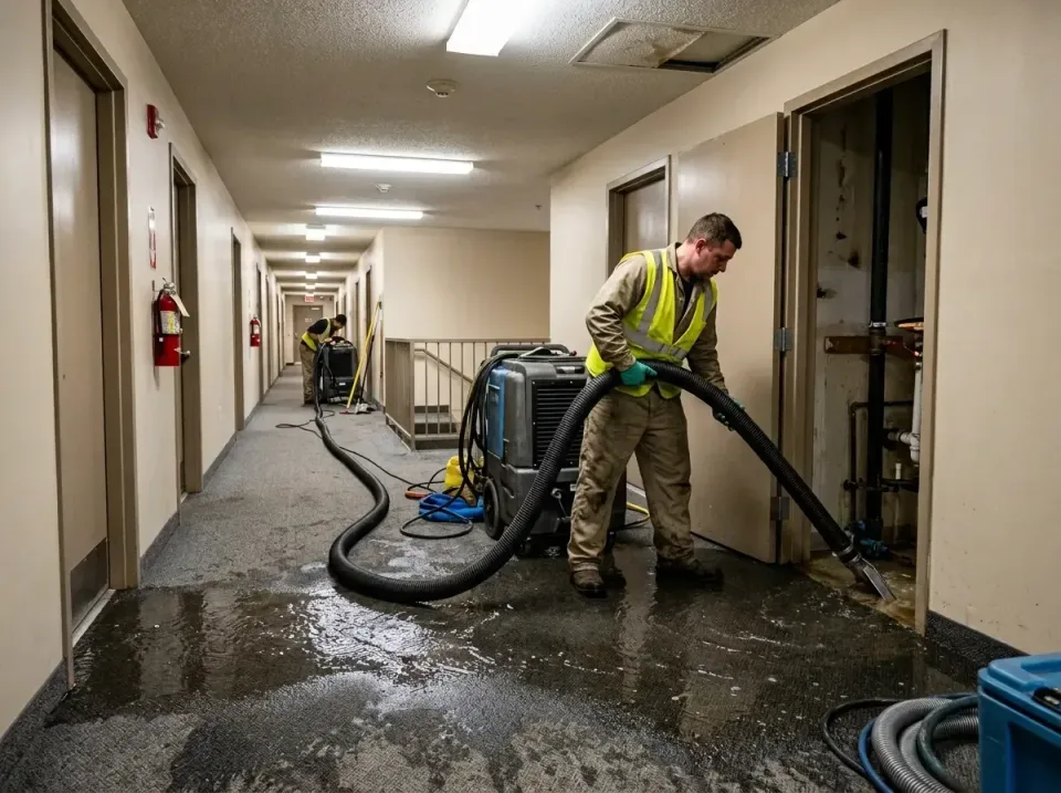 multi-unit-apartment-hallway-f-005 — frequently asked questions, Emergency Burst Pipe Water Extraction & Removal in Jena, LA